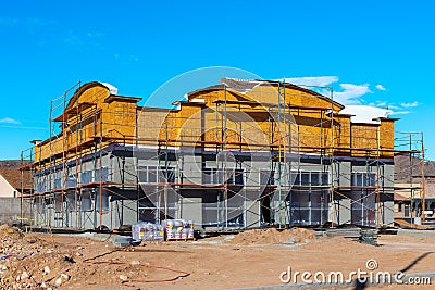 Commercial Building Under Construction Editorial Stock Photo