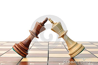 Kings chess duel Stock Photo