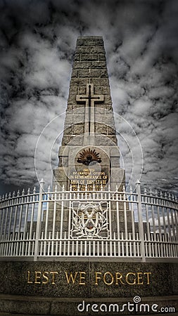 Kings Park Anzac Monument Editorial Stock Photo