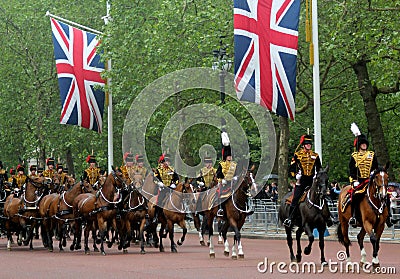 The Kings Troop Royal Horse Artillery Editorial Stock Photo