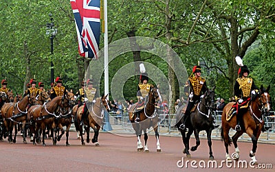 The Kings Troop Royal Horse Artillery Editorial Stock Photo