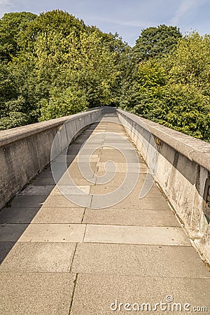 Kingsgate footbridge - Durham, United Kingdom Stock Photo