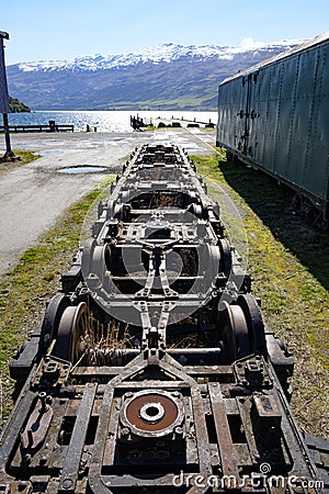 Kingston Flyer heritage railway , near Queenstown, South Island, New Zealand Stock Photo