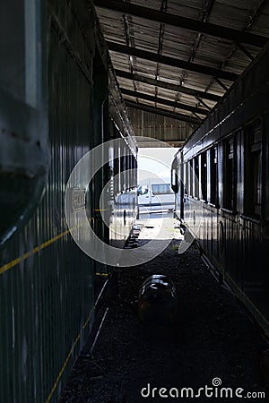 Kingston Flyer heritage railway , near Queenstown, South Island, New Zealand Stock Photo