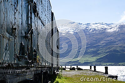 Kingston Flyer heritage railway , near Queenstown, South Island, New Zealand Stock Photo