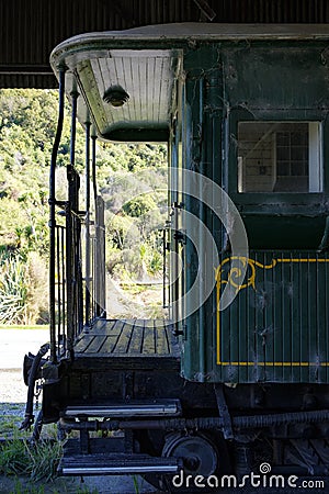 Kingston Flyer heritage railway , near Queenstown, South Island, New Zealand Stock Photo