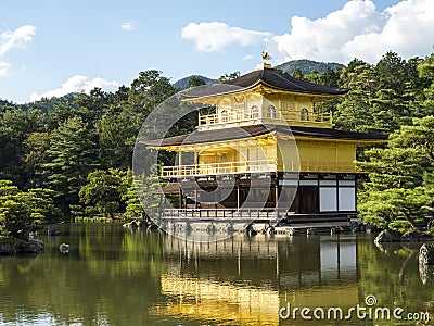 Kinkakuji Golden Pavilion Stock Photo