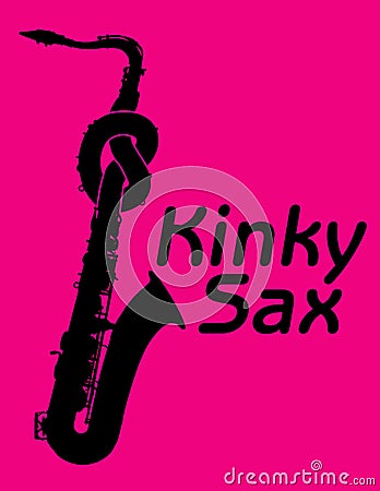 Kinky sax Vector Illustration