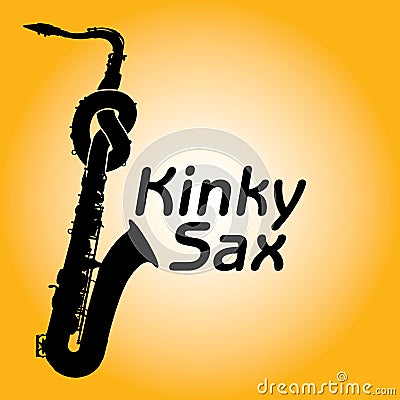 Kinky sax illustration Vector Illustration