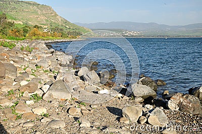 Kinneret lake. Stock Photo