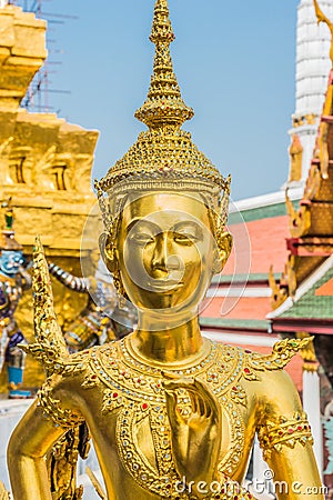 Kinnon statue grand palace bangkok Thailand Stock Photo