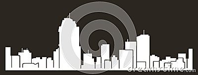 Kinshasa, Congo city silhouette Vector Illustration