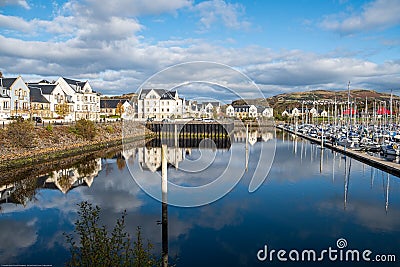 Kip Village & Marina at the end of the Sailing Season in Scotland Editorial Stock Photo