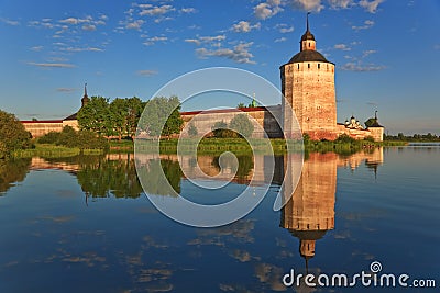 Kirillo-Belozersky monastery, towers Stock Photo