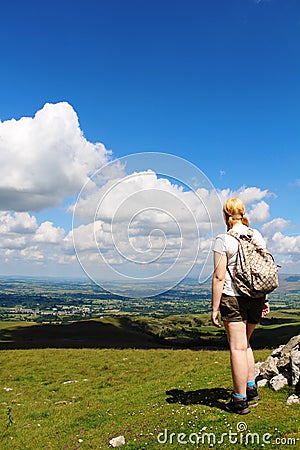 Kirkby Stephen from Tailbridge Hill, Nateby Common Stock Photo