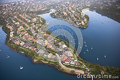 Kirribilli Suburb Peninsula in Sydney Harbour, Australia Stock Photo