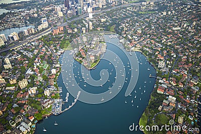 Kirribilli Suburb Peninsula in Sydney Harbour, Australia Stock Photo