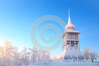 Kiruna cathedral monument Lapland Sweden Stock Photo