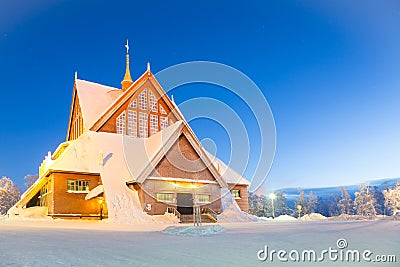 Kiruna cathedral Sweden Stock Photo