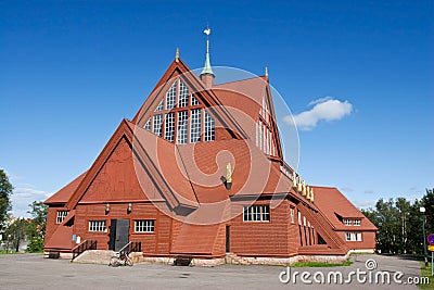 Kiruna Church in the Summer Stock Photo