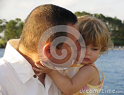 Kiss on the cheek Stock Photo