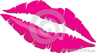 Kiss stamp Vector Illustration