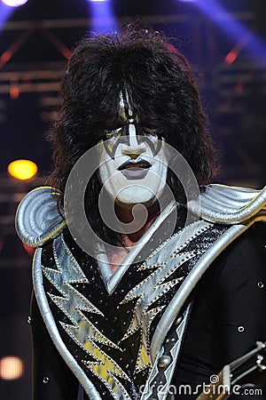 Kiss ,Tommy Thayer during the concert Editorial Stock Photo