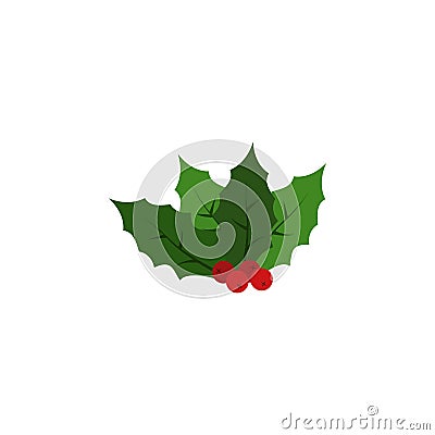 Kissing bough color icon. Element of Christmas and New Year illustration. Premium quality graphic design color icon. Signs and sym Vector Illustration