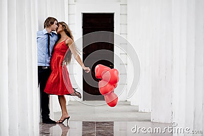 Kissing couple Stock Photo