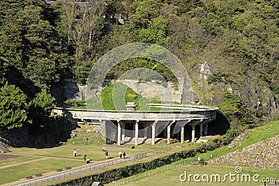 Kitazawa flotation plant in Sado Stock Photo