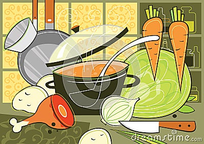 Kitchen Vector Illustration