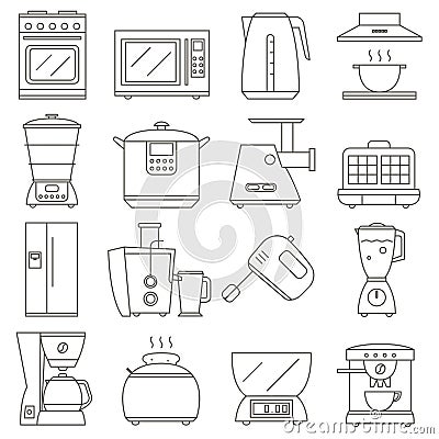 Kitchen appliances Stock Photo