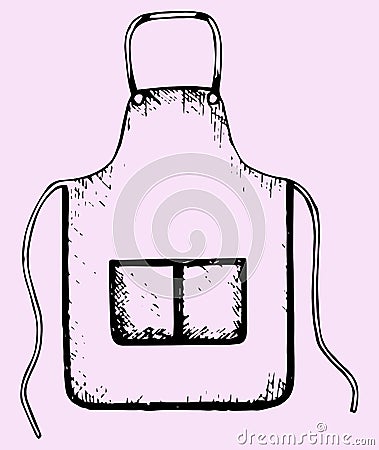 Kitchen apron Vector Illustration