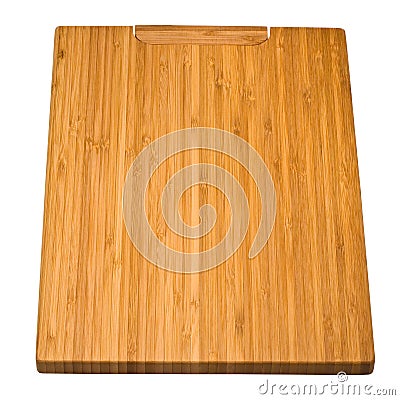 Bamboo cutting board Stock Photo