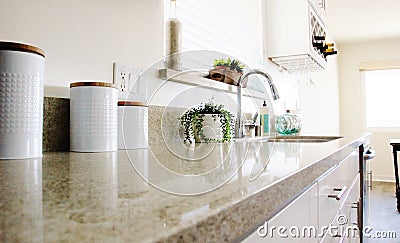 Kitchen Counter Stock Photo