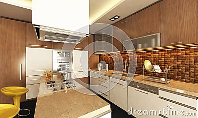 Kitchen design Stock Photo