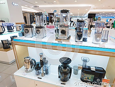 Kitchen domestic appliances store, Seoul Editorial Stock Photo