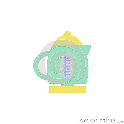 Kitchen, electrical kettle icon. Element of kitchen accessories color icon. Premium quality graphic design icon. Signs and Stock Photo