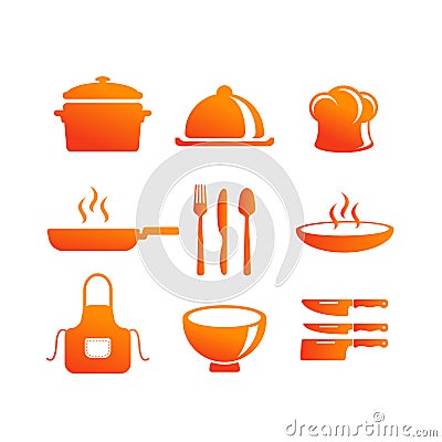 kitchen equipment vector icon Vector Illustration