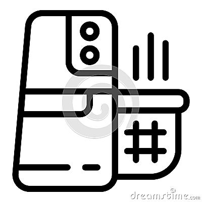 Kitchen food icon outline vector. Bakery cook Vector Illustration