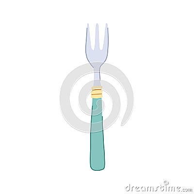 kitchen fork cartoon vector illustration Vector Illustration