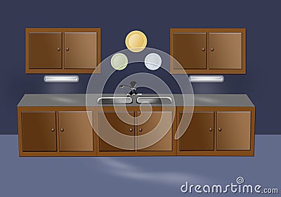 Kitchen furniture Stock Photo