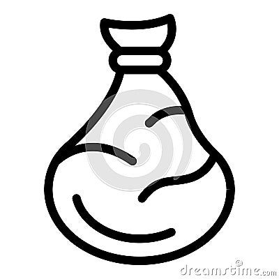 Kitchen garbage bag icon outline vector. Trash bin Vector Illustration