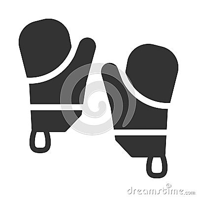 Kitchen glove Icon Vector Illustration