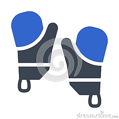 Kitchen glove Icon Vector Illustration