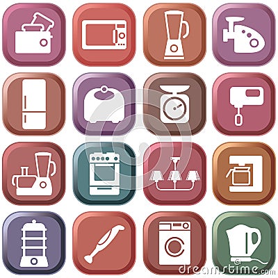 Kitchen home appliances Vector Illustration