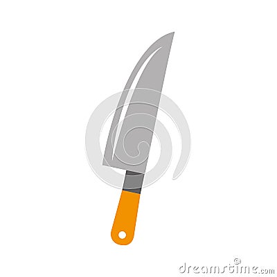 Kitchen knife cutlery icon Vector Illustration