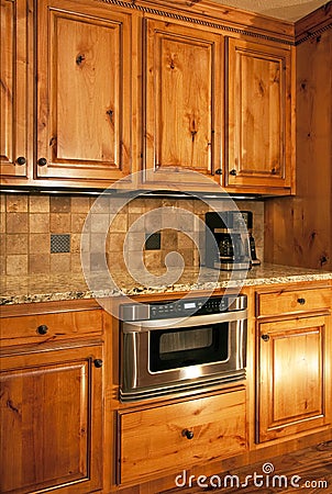 Kitchen microwave oven Stock Photo