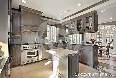 Kitchen in remodeled home Stock Photo