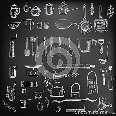 Kitchen set Vector Illustration